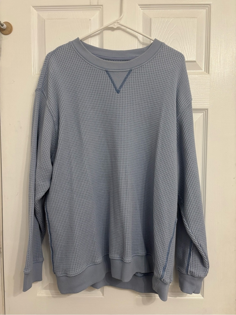 Aerie Baby Blue Waffle Knit Sweater – Women's Medium